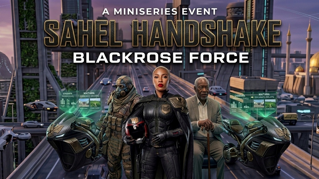 SAHEL HANDSHAKE - Blackrose Force  (2026) official poster on Minflix